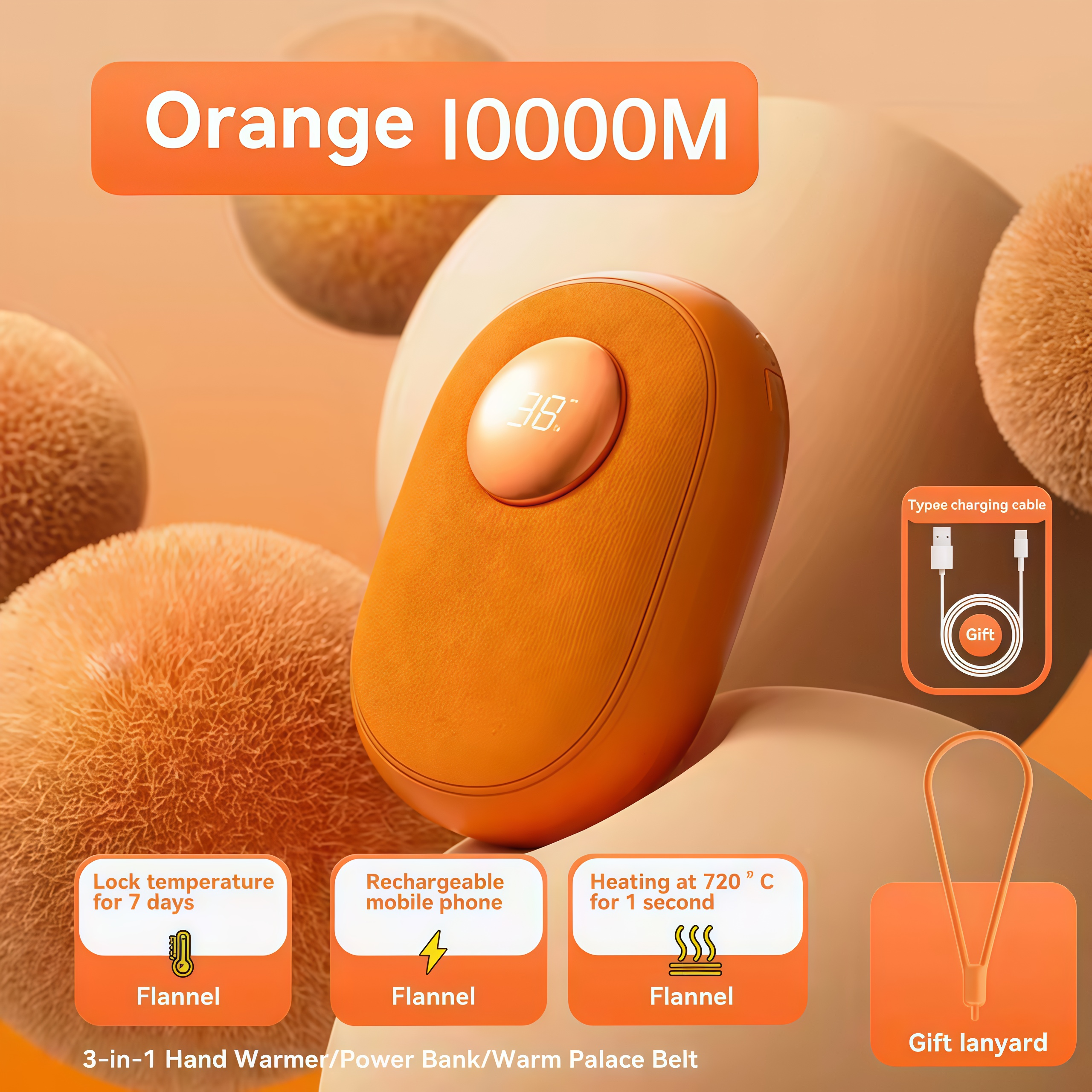 AuraLink Hand Warmer Rechargeable