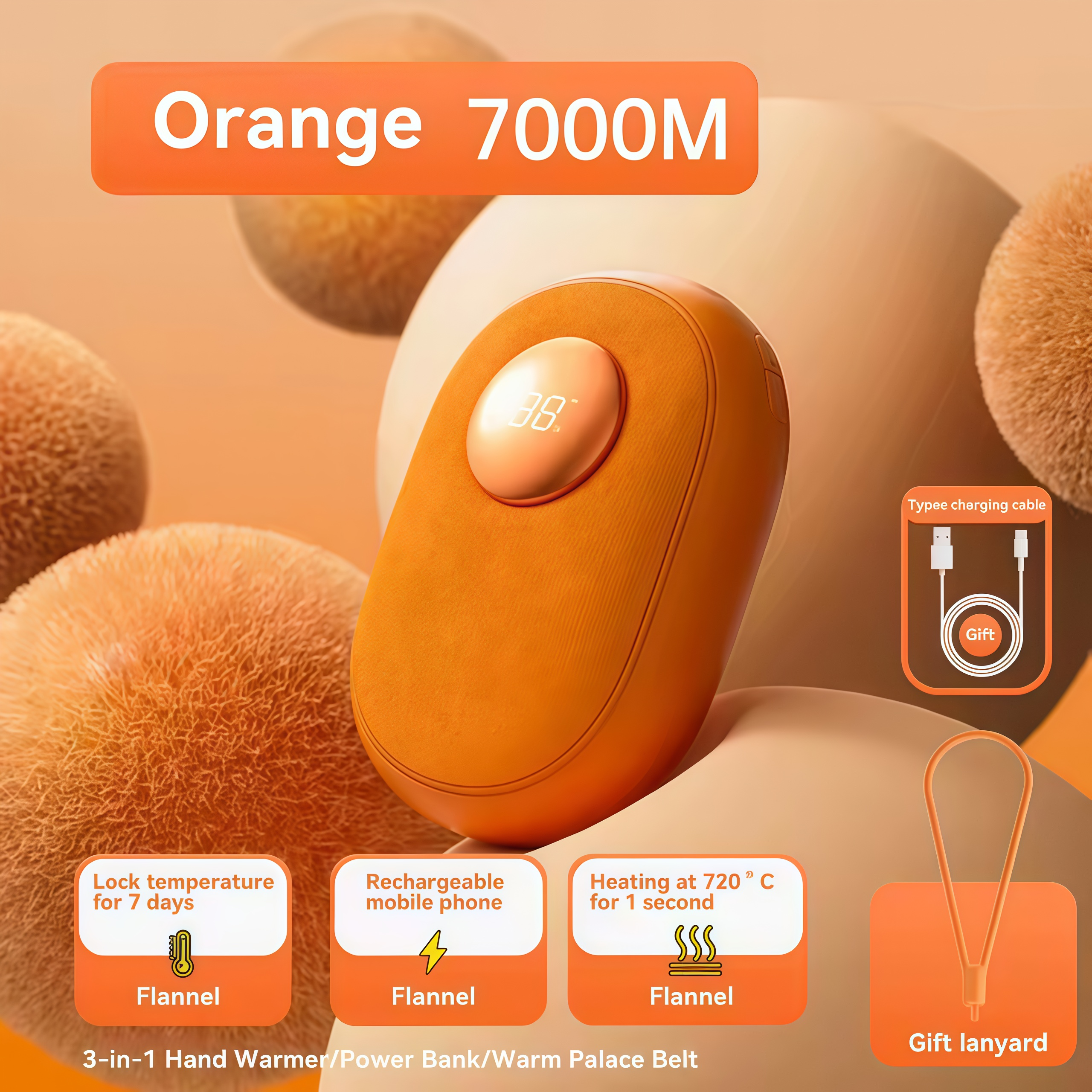 AuraLink Hand Warmer Rechargeable