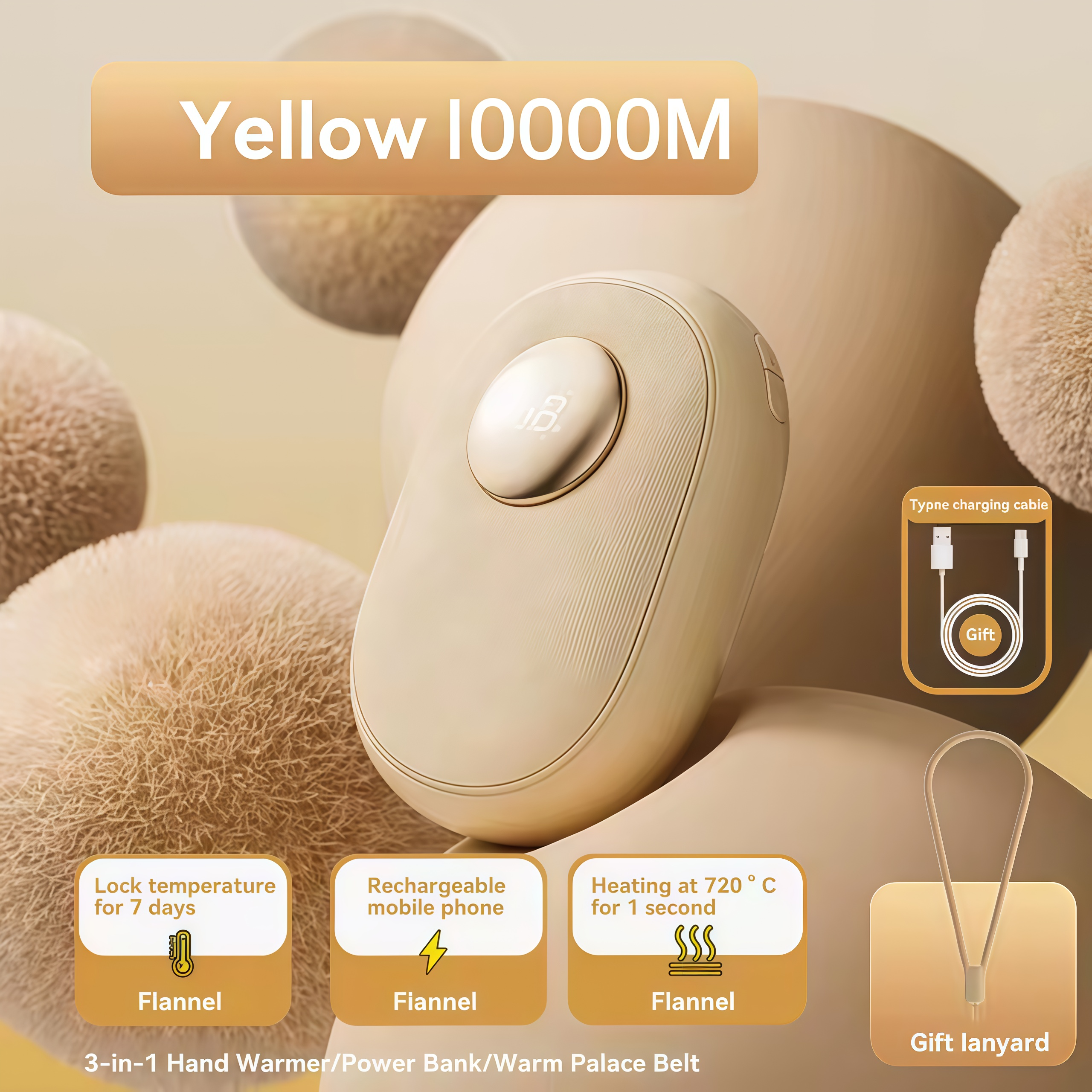 AuraLink Hand Warmer Rechargeable