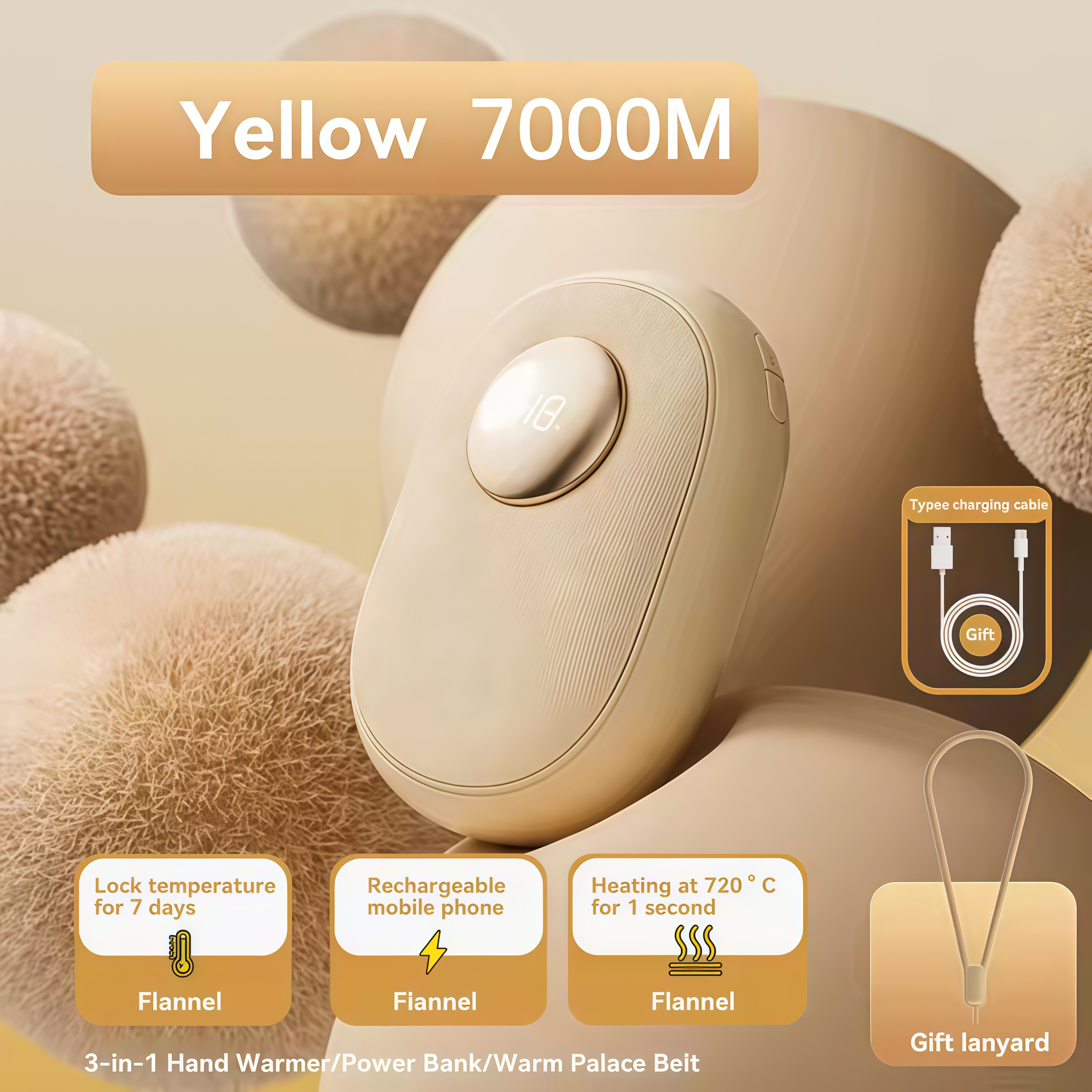 AuraLink Hand Warmer Rechargeable